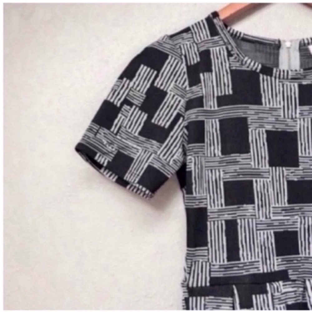 LuLaRoe Amelia Dress Black Gray